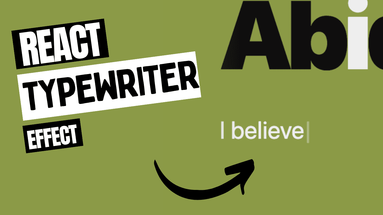 How to get TypeWriter Effect In ReactJS